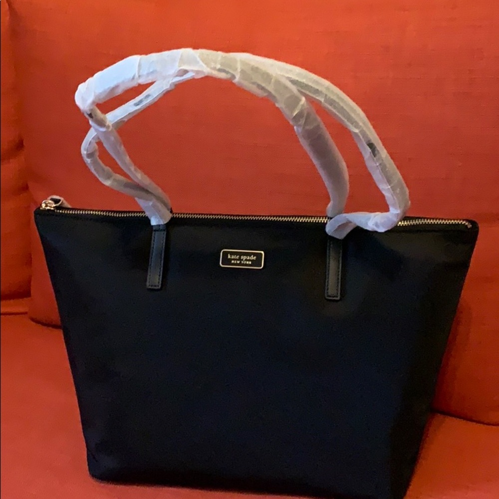 Kate Spade top zip tote. Black